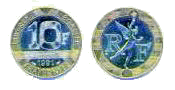 10F coin