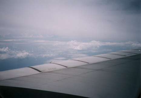 機内から撮った外の風景